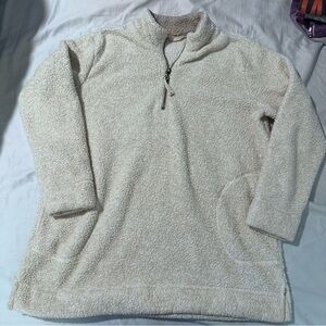 Soft Surroundings sherpa quarterzip jacket